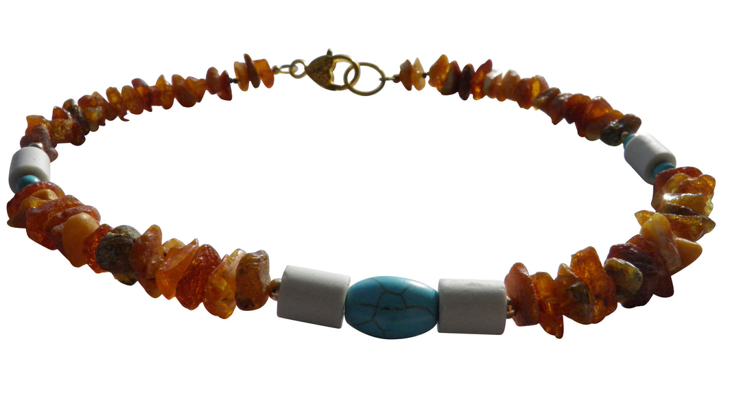 amberdog Hunde Bernsteinkette EM-Keramik