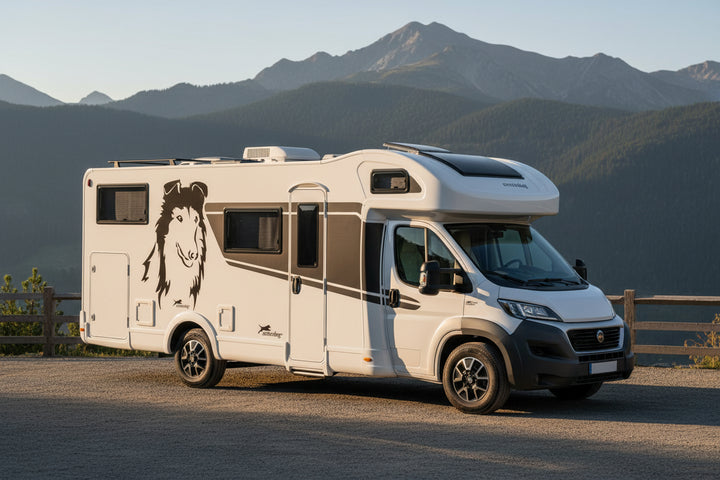 Collie Auto Kopf Aufkleber