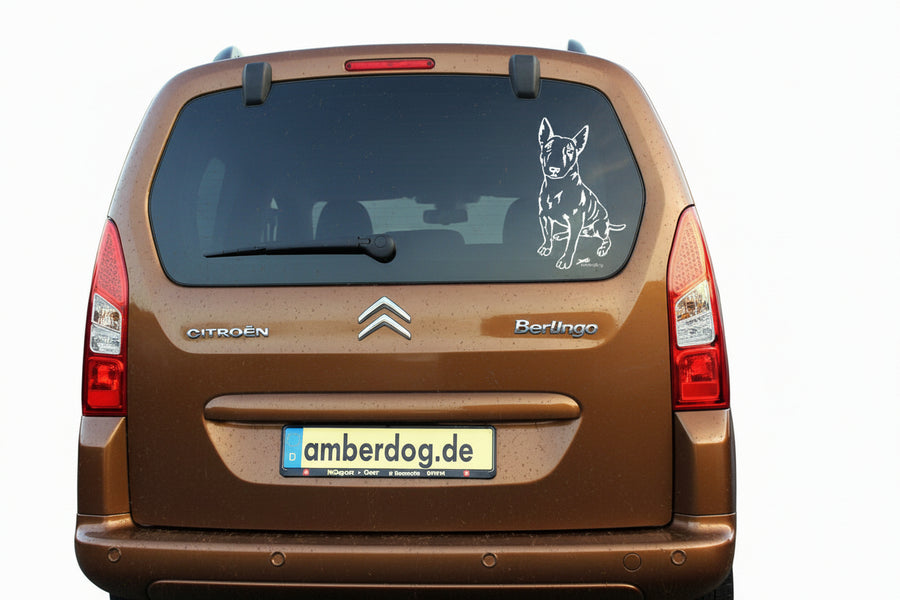 Bullterrier Autoaufkleber