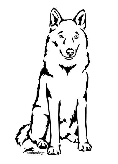 Tschechoslowakischer Wolfshund Grafiklizenz
